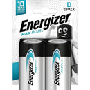 Energizer D Size Max Plus Alkaline Battery - Pack of 2