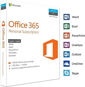 Office 365 Personal Subscription 1 Year