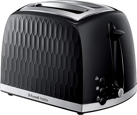 Russell Hobbs Honey Comb Black Toaster