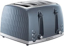Russell Hobbs Honey Comb Grey 4 Slice  Toaster