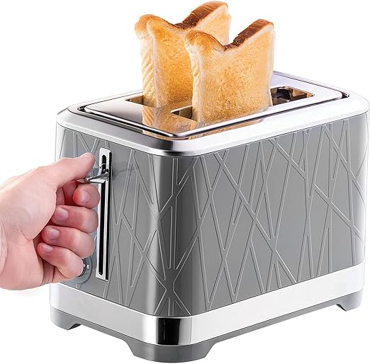 Russell Hobbs Structure Grey 2 Slice Toaster