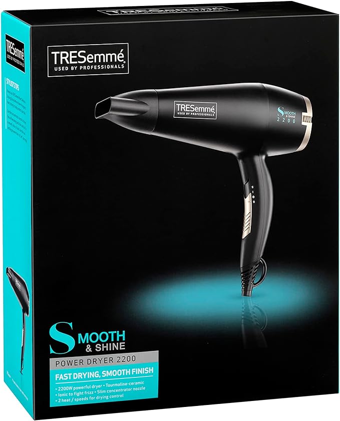 Tresemme Used By Professionals Smooth & Shine Power Dryer 2200 Black