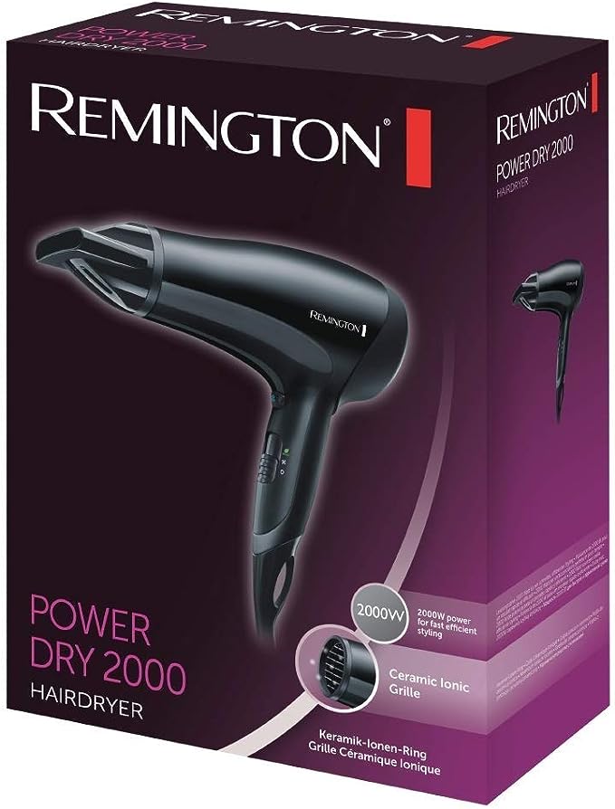 Remington Power Dry 2000 HairDryer Black